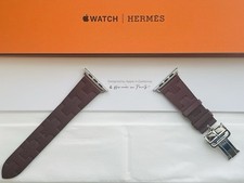 New Genuine Apple Watch Hermes Kilim Single Tour 49/46/45/44mm BORDEAUX