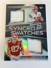 2018 Panini Spectra Football Patrick Mahomes Travis Kelce Synched Swatches /99