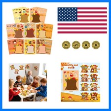 Fall Woodland Animal Face Stickers - 40PCS Autumn Animal Make a Face Sticker ...