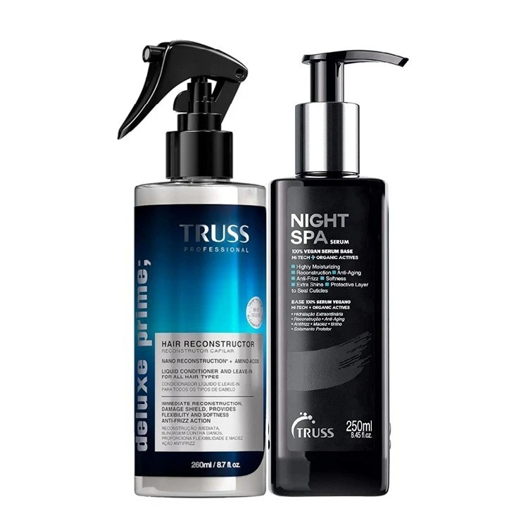TRUSS Night Spa Hair Serum Bundle with Deluxe Prime Hair Treatment
Opens in a new window or tab