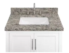 Home Decorators Collection 37in W x 22in D Granite Sink Vanity Top(Brown) w Bowl