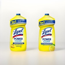Lysol Power Clean Multi-Surface Cleaner, 2x Concentrated Pour, Lemon  Sunflower