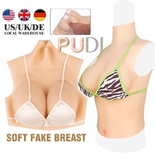 Realistic C-H Cup Silicone Breast Forms Breast Plate Fake Boobs For Crossdresser