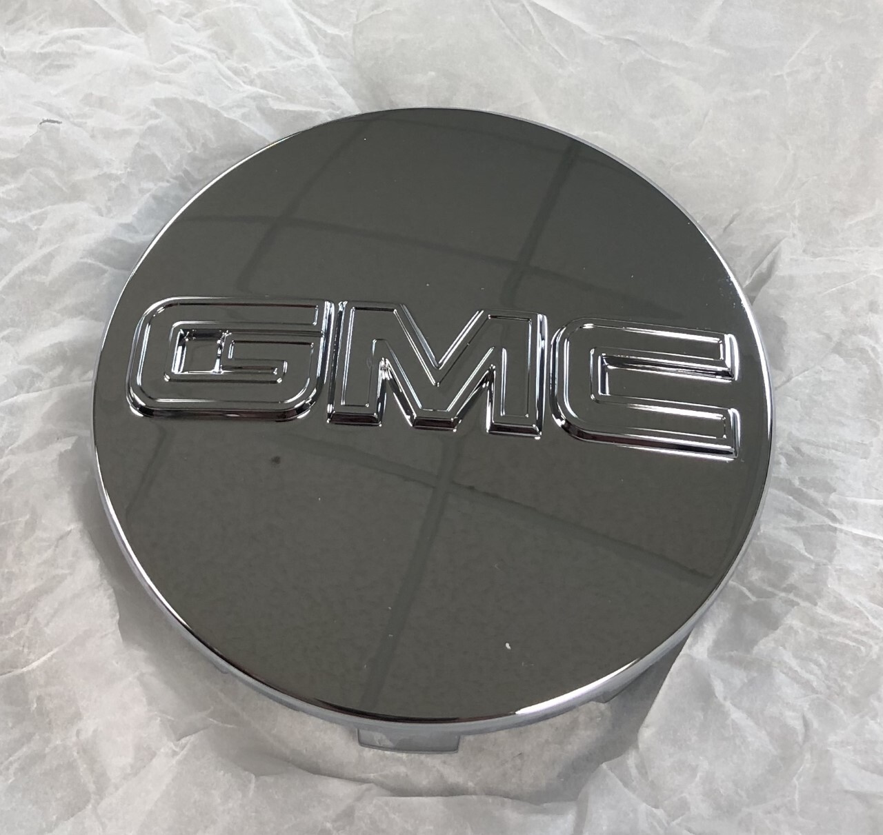 4 Genuine GM Wheel Center Caps Chrome GMC 19301603 for sale online  