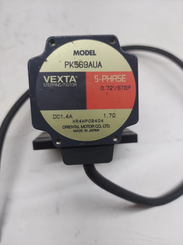 AMAT 0190-35788 PK569AUA VEXTA MOTOR,5PHASE STEPPER W/ CABLE 300MM UNIV , USED - Image 4 of 4
