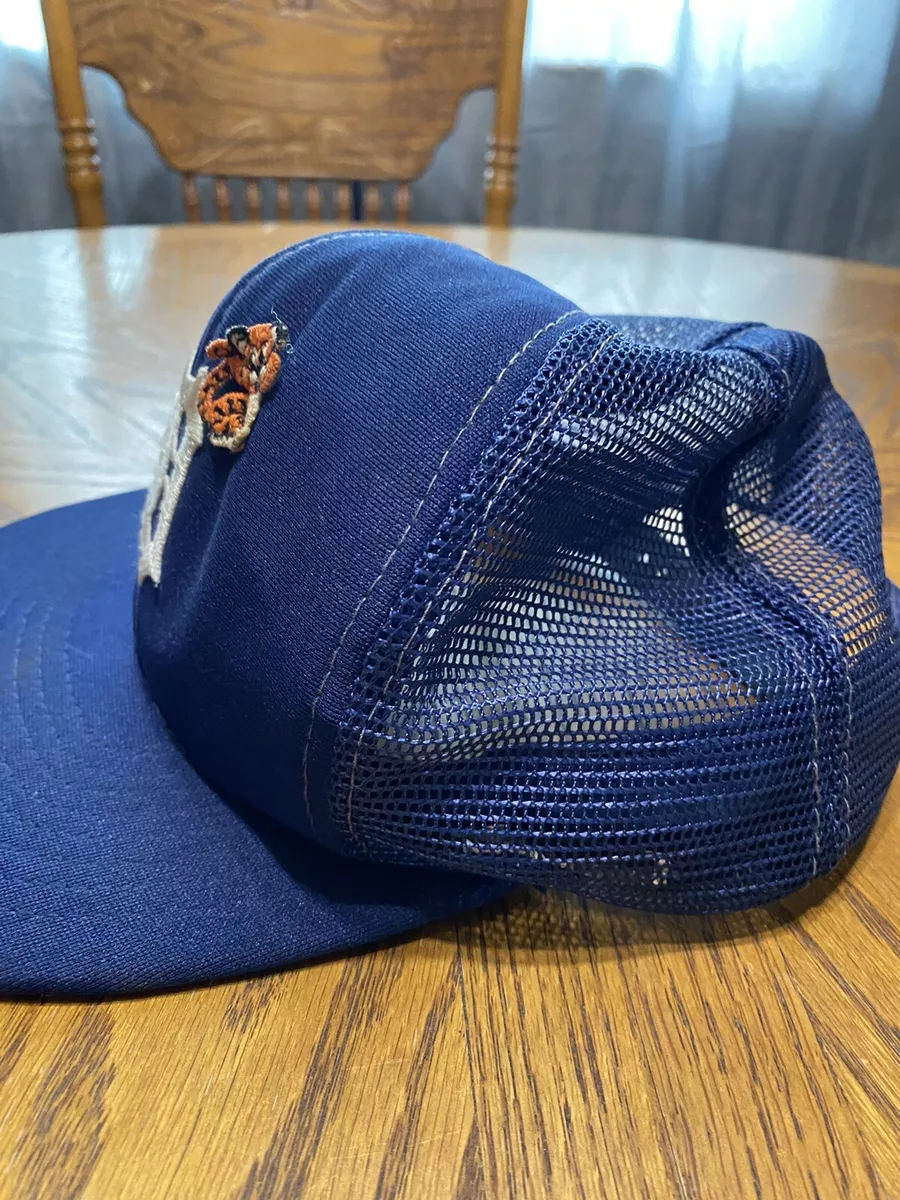 Vintage Detroit Tigers MLB Mesh Back Trucker hat Sportcap 海外 即決-