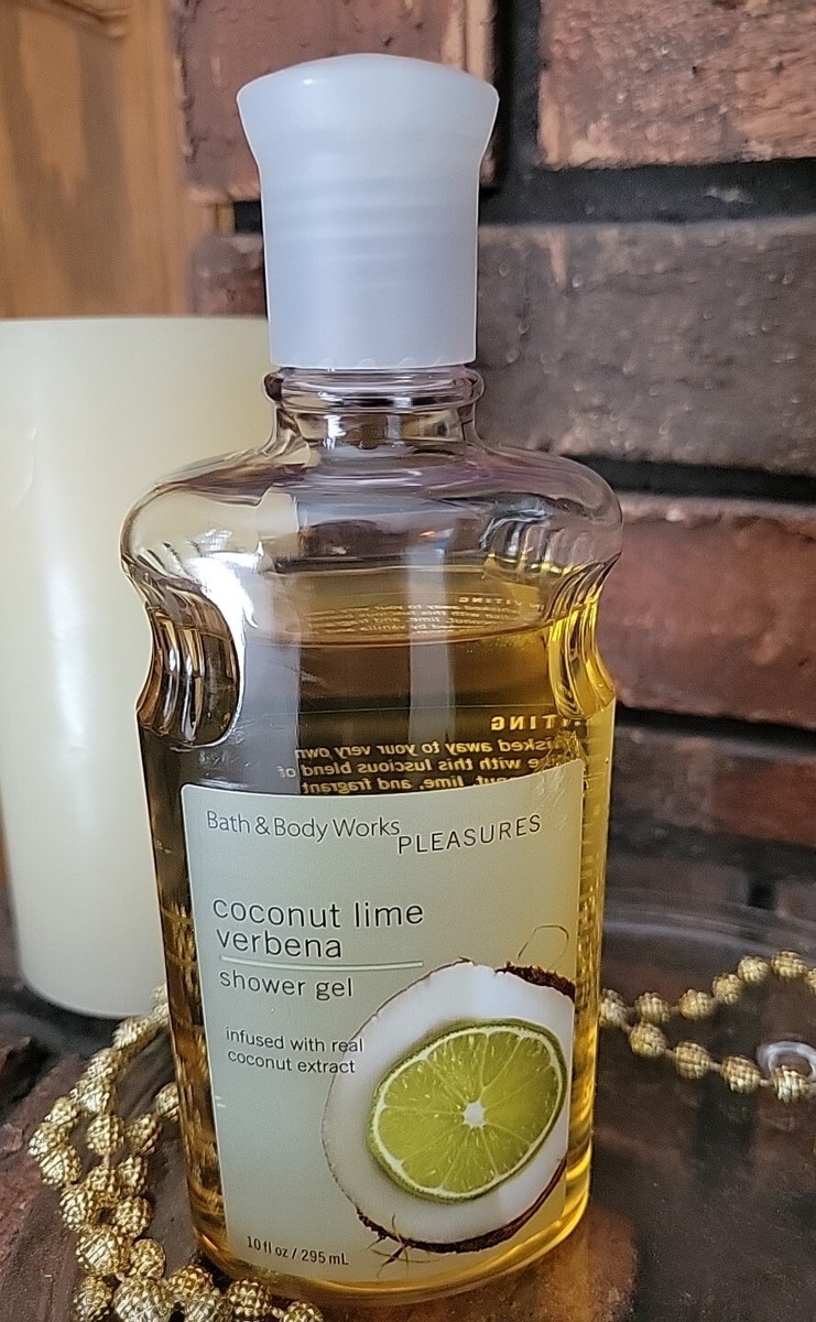Bath & Body Works Pleasures Coconut Lime Verbena 10 Oz Shower Gel