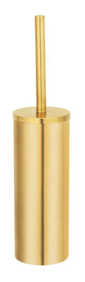 WENKO WC-Garnitur geschlossene Form Mod. Orea Gold matt, aus rostfreiem Edelstah