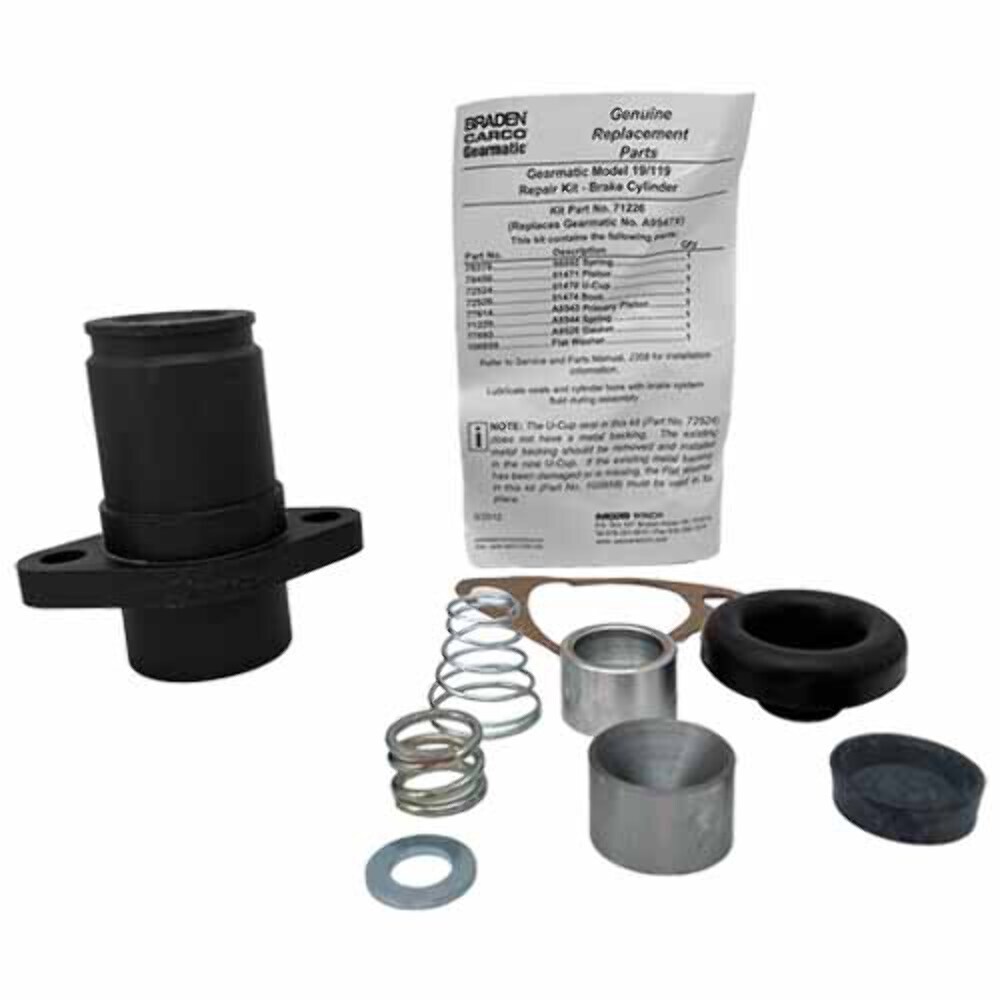 Complete Winch Brake Cylinder Kit, Gearmatic Cross-reference 
