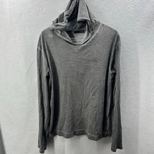 GIMO'S Ventura Hooded T-Shirt Mens XXL Distressed Wash Gray Minimalist READ DET