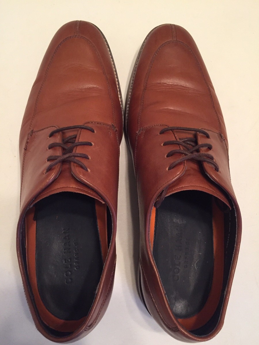 Cole Haan Grand OS Oxfords Brown Leather Split Toe Men Size  display picture 2