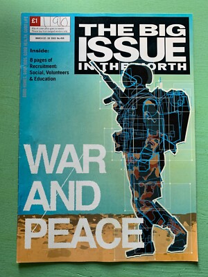 BIG ISSUE mag 22-March-2003 COLIN FARRELL One Minute Silence Adrian Lloyd James