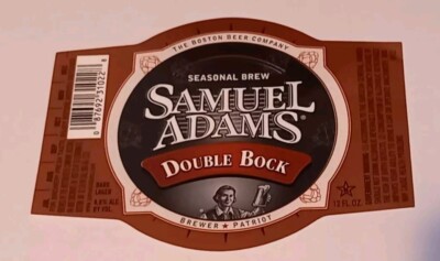 Samuel Adams - Double Bock - Dez - Vintage USA Beer Label 