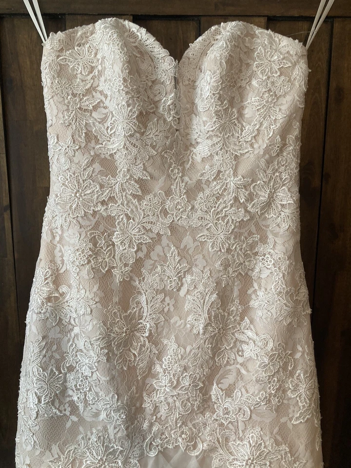 Nuevo Vestido de Boda Morilee Marfil Encaje Sirena Vestido Escote Corazón Vestido Foto 2 de 4