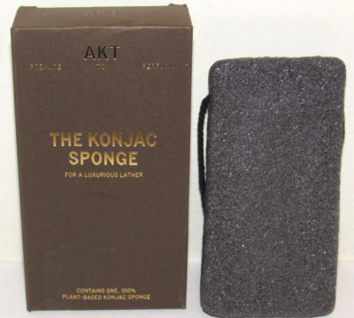 AKT The Konjac Sponge Exfoliating Plant-Based NIB High Lather Charcoal