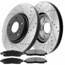 Rear Brake Rotors and Ceramic Pads for Dodge Avenger Caliber Jeep Patriot 07-17