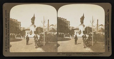 Statue of Gen'l Bandeira in the Praca do Bandeira, Lisbon, Portugal 1907
