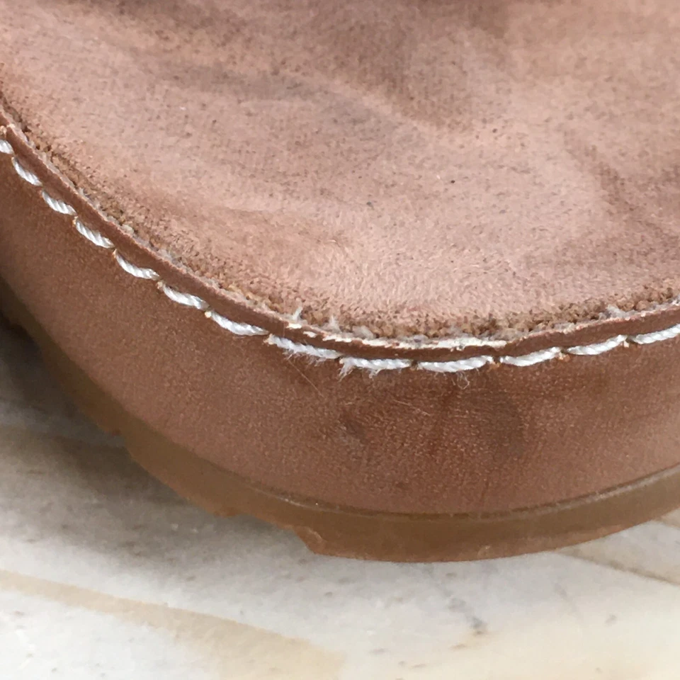 Sandalias Nine West Mujer 9 M Deslizables Marrón Hebilla Correa Cómodas Informales Puntera Abierta Foto 4 de 4