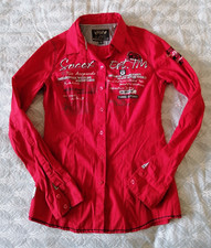 Soccx Damen Blusenhemd Gr. 34/XS, Rot, Baumwolle, Elasthan