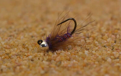 REGION FISHING 6 Flies - Tungsten Duracell Jig Head Fly - Euro nymph - Hanak Hook