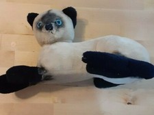 13 " VINTAGE 1973 R DAKIN  CO SIAMESE KITTY CAT STUFFED ANIMAL PLUSH RARE