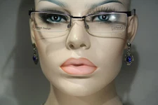 Smallish New INFACE if8221-334 Lilac Gunmetal Half Rim Glasses Eyeglass Frames