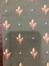  Fleur de lis in green and gold knife edge pillow cover