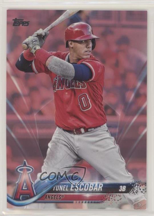 2018 Topps Mother's Day Pink 577 Yunel Escobar /50 for sale online