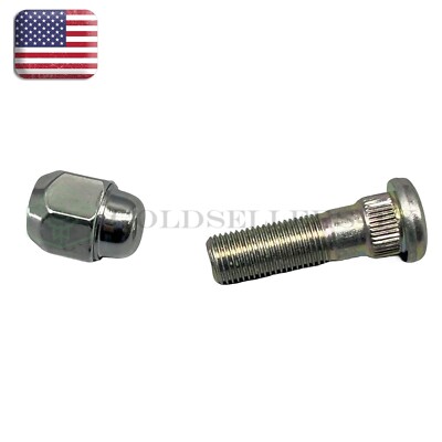 Wheel Lug Stud Hub 12x1.25 + Lug Nut Chrome for 2008-2019 Subaru Legacy Outback