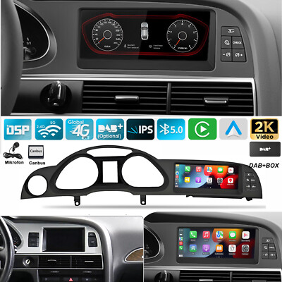 Für Audi A6 C6 4F MMI 2G 2004-2011 Carplay Android Multimedia Autoradio GPS DAB+