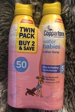 Coppertone Waterbabies Sunscreen Quick Cover Lotion Spray 2 Pack 