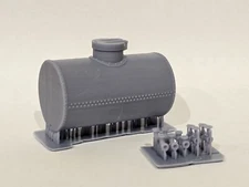 O Scale Water or Fuel Tank with Valves