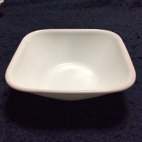 CORELLE Bowls  ●  Square  ●  Lot of Two  ●  White - Picture 2 of 6