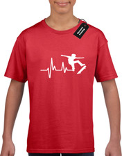 ECG SKATEBOARD KIDS T SHIRT SKATEBAORDING CLOTHING GIFT IDEA TOP BOYS