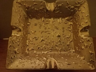  Gold Ashtray /  Ceramic / Weeping Bright 22K Gold  / ALL PROCEEDS 4 CHARITY 