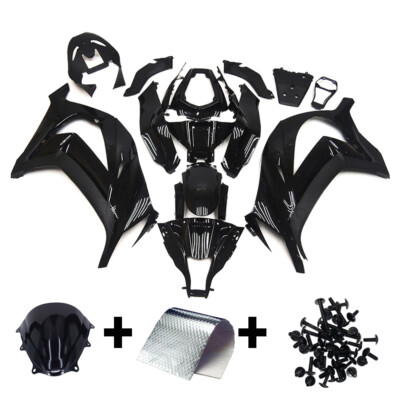Black ABS Fairing Kit for 2011-2015 Kawasaki ZX10R Injection Plastic Bodywork