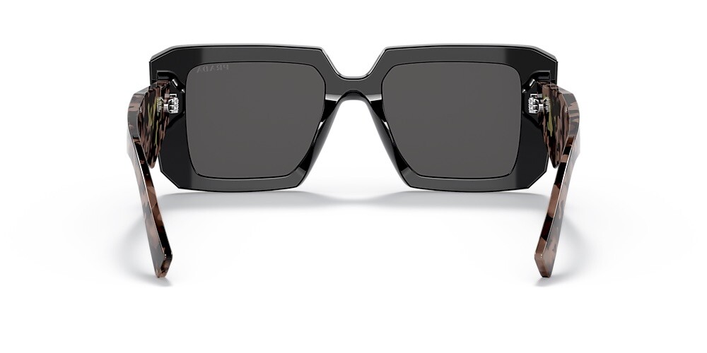 PRADA PR 23YS 1AB5S0 Black Havana Dark Grey Lens Women Sunglasses