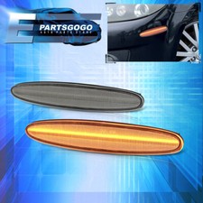 For 03-08 Mazda 6 Front Bumper Chrome Led Sidemarkers Amber Lights Lamps Lhrh