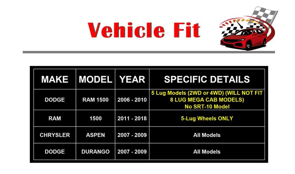 Kits de pastillas de freno delanteras perforadas ranuradas para Dodge RAM1500 Durango Foto 2 de 4