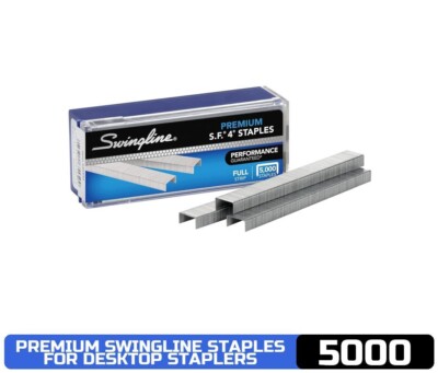 Swingline Staples, S.F. 4, Premium Staples for Desktop Staplers, 1/4'' Length, 21