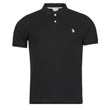 T-Shirt U.S. Polo Assn. Polo Shirt Man Cotton Black