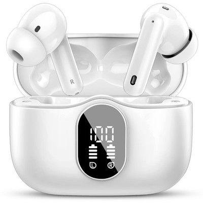 Wireless Earbuds, Bluetooth 5.4 Headphones Bass Stereo, Ear Buds with Noise C...