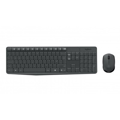 Logitech MK235 Wireless Keyboard and Mouse Combo Tastatur USB QWERTY Italienisch Gr