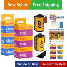 Kodak Ultramax 400  Gold 200 35mm Film Bundle - 6 Rolls 36exp Each - Include...