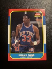 Fleer 1986-87 Fleer Patrick Ewing #32 Rookie  New York Knicks VG-EX