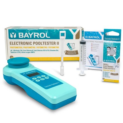 BAYROL Pooltester II Photometer Wassertester App Bluetooth inkl Tabletten Set