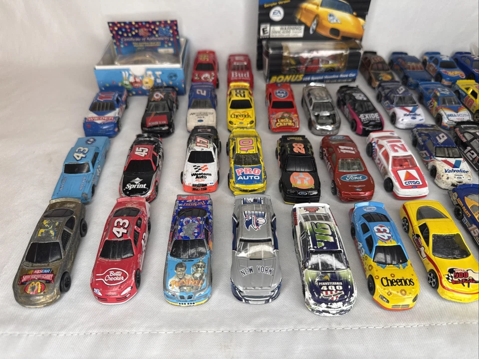 Huge NASCAR Racing Champions Hot Wheels Lot 1:64 Stock Cars + Dragsters + Bonus - Image 2 of 4