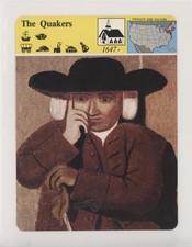 1979-80 Panarizon Story of America Deck 08 Printed in Italy The Quakers 00jz