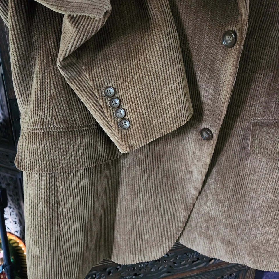 Dockers коричневый Corderoy Blazer SZ 42 R колледжа повседневный куртка спортивное пальто сарая - Изображение 3 из 4