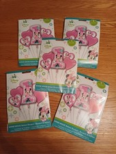 5 X Minnie Mouse 1st Birthday Foil Balloon Bouquets/ Sets